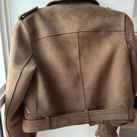 (SOLD) Zara Suede Moto Jacket - Picture 3 of 3